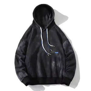 Colección de invierno Bold & Stylish Men's Hip Hop High Custom Tie Dye Ripped Hoodie Distressed Cotton Streetwear Hoodie para hombres - Product Image 5