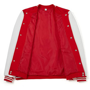 Chaqueta de béisbol informal de manga larga a la moda con logotipo personalizado para hombre de otoño - Product Image 4