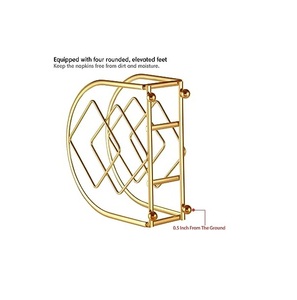 Different Quality Model <b>Table</b> Decorative Metal Napkin Holder with <b>Gold</b> Plated for Home Hotel Use in Wholesale Price - Product Image 6