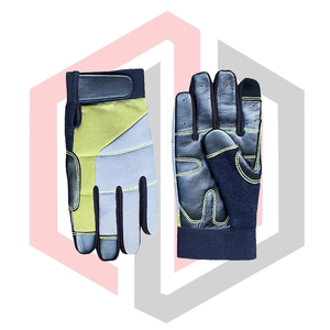 Gants de travail pour mécaniciens en cuir de chèvre respirant antidérapant multicolores résistants aux coupures résistants à la chaleur anti-vibrations - Product Image 4