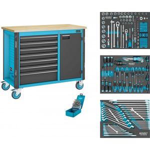 Banc de travail mobile Hazet avec 7 tiroirs (228 pièces) Armoire à outils pour une utilisation nomade - Product Image 1