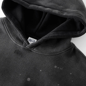 Sudadera con Capucha Premium para Hombre, Lavado Ácido, 100% Algodón, Estilo Urbano, Transpirable, en Oferta, Servicio OEM Personalizado para Invierno - Product Image 3