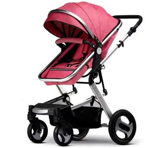 Luxus Günstige faltbare Kinderwagen 3 in 1 Träger Kinderwagen mit Stuben wagen Wiege Fahrt auf Auto Baby Buggy für Bebe Travel System