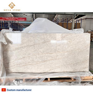 Superficie de Piedra de Cuarzo de Gran Durabilidad, Piedra de Cuarzo Artificial Compactada Residencial Taj Mahal, Banco de Trabajo Peninsula - Product Image 4