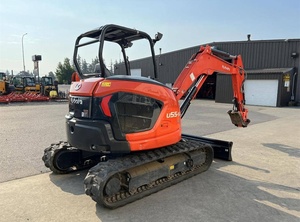 รถขุดขนาดเล็กคูโบต้า U55-5 ประสิทธิภาพสูง แบบไม่มีการหมุนศูนย์กลาง น้ำหนัก 5.5 ตัน ขับเคลื่อนด้วยเครื่องยนต์ดีเซล พร้อมเกียร์ PLC และห้องโดยสารดีลักซ์ - Product Image 4