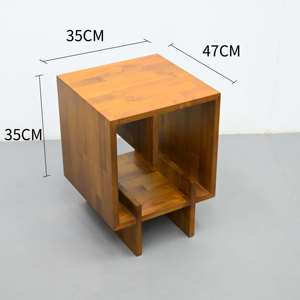 Modern Creative Teak Bookshelf for Study Rooms Offices Living Rooms with Multiple Orientations for Display - Product Image 6