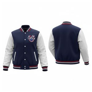 Veste de baseball universitaire en simili cuir 440 grammes pour hommes, broderie en chenille, patchs en laine, vestes universitaires - Product Image 6