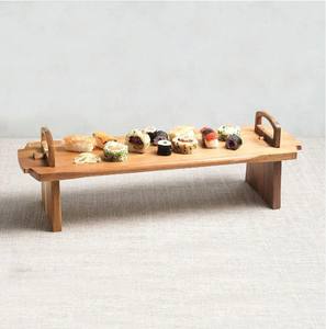 Plateau rectangulaire et rond en bois personnalisable pour la maison et le mariage Matériel PC pour assiettes et plats - Product Image 5