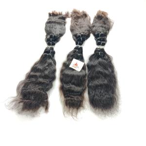 Traitement vierge brut aucun couleur naturelle cheveux femmes noires vietnamien 100% Temple Bundle non transformé pas cher Extensions de cheveux humains - Product Image 2