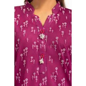 Conjunto de Traje Jacquard de 3 Piezas Color Morado para Mujer - Product Image 1