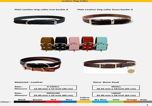Best Quality Handmade Genuine Leather Dog Collar With Stainless Steel Hardware Manufacturer Supplier & Exporter - Product Image 4