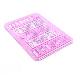 Wholesale Custom Logo Eyelash Extensions Large Glass Trays Text Font Lash Tile Eyelash Extension Holder Pallets With <b>Glue</b> <b>Model</b> - Product Image 2