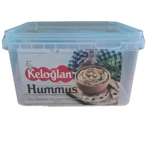 EP2000 2000ml PP IML Container and Lid for (Hummus Yogurt Snacks Butter Ice Cream Halawa Helado) Packaging