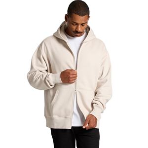100% algodón en blanco grueso transpirable pesado cremallera sudaderas con capucha Logotipo de impresión personalizada hombres Zip up sudaderas con capucha y sudaderas servicio OEM - Product Image 5