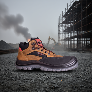 Bottes de sécurité en cuir Sherpa S3 EN20345 taille 47 marron/rouge - pour équipement de sécurité et de survie - Product Image 3
