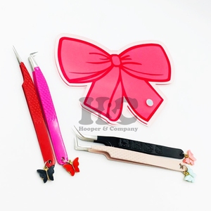 Top Sale Lash <b>Tiles</b> Tray Hand Made Acrylic <b>Tile</b> mink Tweezers Holder <b>Magnetic</b> <b>Tile</b> Logo Sustainable Butterfly Charm Tweezer Flat - Product Image 3