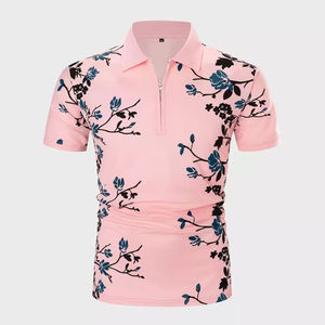 Service OEM pour hommes pour polos respirant séchage rapide anti-rides matériau en toile douce dernière arrivée sublimation solide - Product Image 6