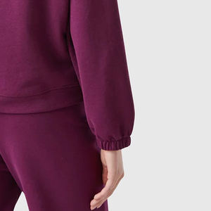 Sweat-shirts d'hiver pour femmes en gros, col rond, impression de logo personnalisé, manches longues, polaire de haute qualité, coupe-vent, best-seller - Product Image 4