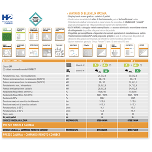 Chaudière à condensation Ferroli Bluehelix Maxima 28C ErP 28 kW pour système de chauffage domestique, compatible méthane ou GPL - Product Image 3