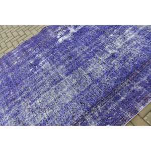 Alfombra Vintage, Alfombra Turca Grande de 6.46x9.2 pies, Alfombra de Lana con Diseño Floral Azul y Blanco - Product Image 5