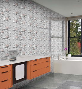 Carreaux modernes 600x600mm polis en porcelaine émaillée vitrifiée 3D finition brillante isolation thermique carreaux intérieurs imperméables - Product Image 2