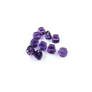 Ametyste naturelle du Brésil 10 mm, pierres précieuses calibrées en vrac, forme bouchon de bouteille - Product Image 1