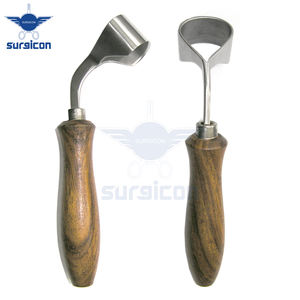 Bovins équins chèvre droitier soins du cheval maréchal-ferrant couteau à sabot chirurgical en acier inoxydable manche en bois boucle de toilettage vétérinaire - Product Image 5