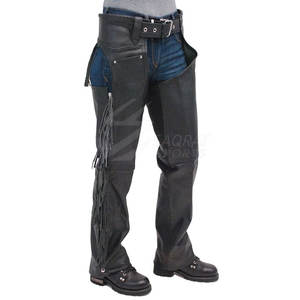 Service OEM Nouvelle arrivée Chaps en cuir pour hommes Chaps en cuir lavés personnalisés de qualité supérieure pour hommes en vente en ligne - Product Image 4