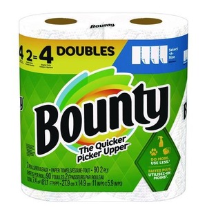 Compre toallas de papel Bounty Essentials Select-A-Size, 2 capas, 83 hojas/rollo, 12 rollos/cartón, precio barato a la venta, envío rápido - Product Image 1