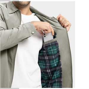 Chaqueta cortavientos Softshell personalizable para hombre, a prueba de viento, duradera, tiras reflectantes, descuentos por pedidos a granel - Product Image 5