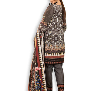 2025 colección de invierno para mujer de alta calidad Casual 100% algodón sólido A-Line transpirable vestido de longitud completa - Product Image 3