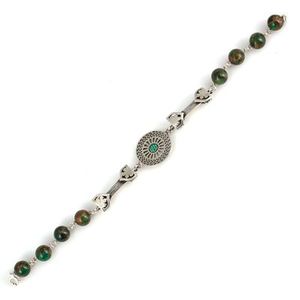 กำไลข้อมือแฟชั่นเงินสเตอริง925พร้อมชิ้นหินหยก - Product Image 2
