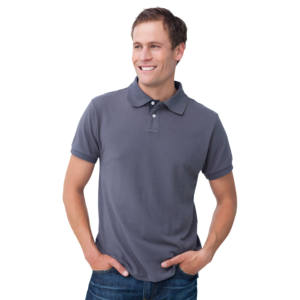 100% polos personnalisés pour hommes en coton biologique avec broderie Logo été doux piqué vêtements décontractés polos pour hommes - Product Image 2