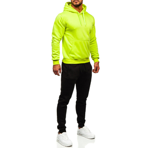 Sudaderas con Capucha de Invierno para Hombre, 100% Algodón, Teñidas a Medida, con Impresión Digital, Color Sólido, Tinte Neón, Ropa Casual - Product Image 4
