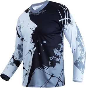Maillot de motocross personnalisé de haute qualité vêtements de sport de course à manches longues vêtements en polyester léger respirant à séchage rapide pour hommes - Product Image 1