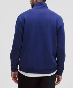 Vente en gros de vêtements athleisure 100% coton de qualité supérieure tricots personnalisés sweats à capuche design brodé côtelé poignets numérique hiver en vrac - Product Image 2