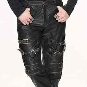 Pantalon en cuir de qualité professionnelle à taille haute pour hommes Nouveau modèle original à la mode Vêtements décontractés Haut résistant Tissu respirant OEM - Product Image 6