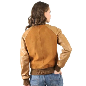 New Street Wear Style Women Crop Varsity <b>Jacket</b> With Wool Body and Regular <b>Sleeves</b> Women's Varsity <b>Jacket</b> for Sale 2025 - Product Image 6