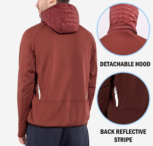 Veste matelassée de marque haut de gamme, grande taille, saison hivernale, brillante, séchage rapide, confortable, coupe-vent, veste matelassée à bulles pour hommes - Product Image 6