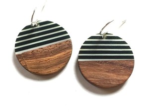Fashion Jewelry Wood Hot Selling Item <b>Earrings</b> for Women Made of <b>Resin</b> and Wood for Party From India Handmade <b>Earrings</b> for Women - Product Image 6