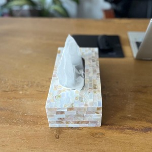 กล่องใส่กระดาษทิชชู MDF ลายฝังกระดูกตกแต่ง งานฝังมือคุณภาพพรีเมียม - Product Image 4