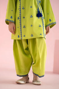 Élégant Lehenga Choli pour bébé fille, en organza superposé, broderie miroir, tissu acrylique infroissable, idéal pour les fêtes et événements culturels - Product Image 5