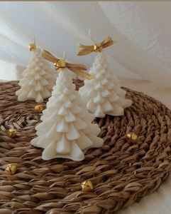 Bougie artisanale en cire de soja en forme de sapin de Noël - Aromathérapie parfumée Décoration d'intérieur faite à la main Fabriquée en Inde - Product Image 5