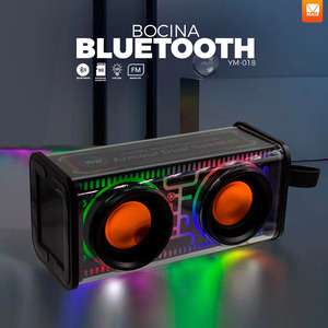 Portable Bluetooth FM <b>Radio</b> Speaker with LED Light, USB Rechargeable - Assorted Colors - Product Image 2