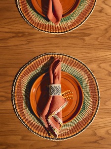 Mantel Individual Seagrass con patrón de estrella Productos ecológicos Hecho en Vietnam Mantel Decoración de mesa al por mayor - Product Image 5