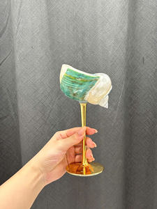 Copa de vino de concha Producto de concha marina natural Premium Diseño hecho a mano Perfecto para cenar a granel al por mayor - Product Image 4