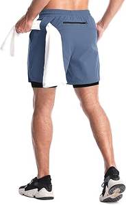 Pantalones cortos atléticos de entrenamiento para hombre, pantalones cortos para correr de secado rápido de 7 pulgadas/5 pulgadas, pantalones cortos deportivos ligeros para gimnasio con bolsillo - Product Image 4