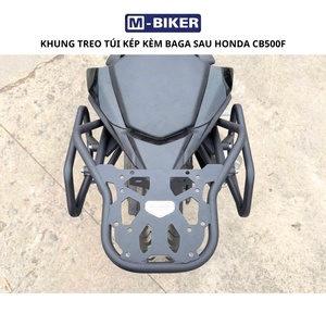 Porte-bagages arrière d'occasion avec support de sac latéral pour Honda CB500F, matériau durable en TPU et aluminium - Product Image 5