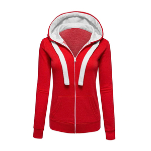 เสื้อฮู้ดแบบสวมหัวสำหรับผู้หญิงผ้าฝ้ายน้ำหนักมากเสื้อสวมหัวมีฮู้ดแบบสวมหัวมีฮู้ดสำหรับฤดูหนาวออกแบบใหม่สีพื้น - Product Image 6