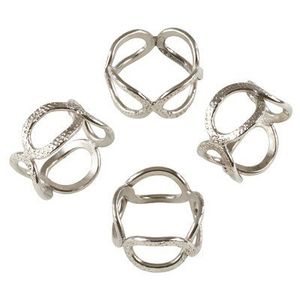 Anillo para Servilletas de Aluminio Pulido, Accesorio Brillante para la Mesa, para Cenas Elegantes - Product Image 3